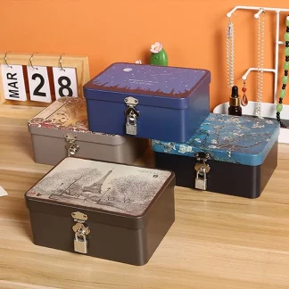 Mini Lock Key Jewelry Box