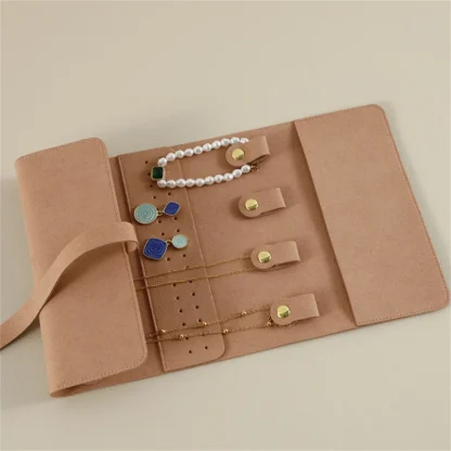 Roll Foldable Travel Jewelry Pouch - Image 4