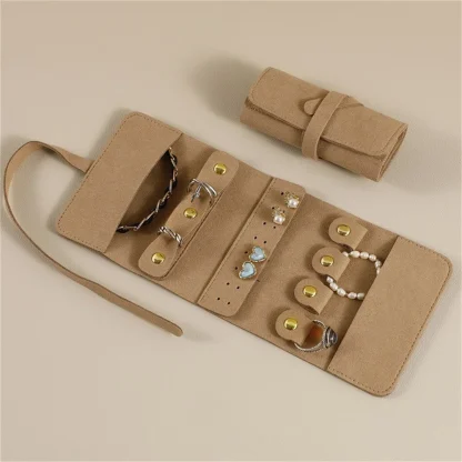 Roll Foldable Travel Jewelry Pouch - Image 7