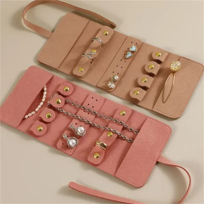 Roll Foldable Travel Jewelry Pouch - Image 3