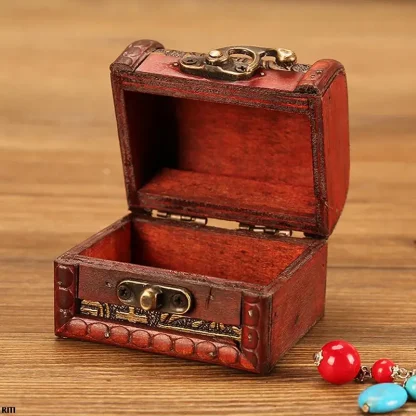 Antique-like Mini Jewelry Box - Image 2