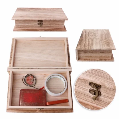 Wooden Lockable Jewelry Box - Image 4