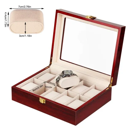 Luxury Clear Lid Jewelry Box - Image 7