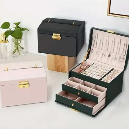 Three Layer Large Jewelry Box - Image 3