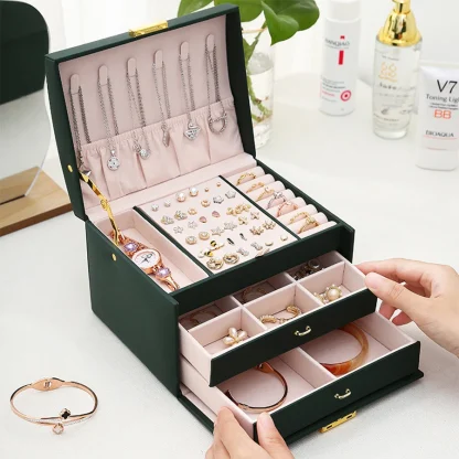 Handy Large Capacity Jewelry Box - Image 3