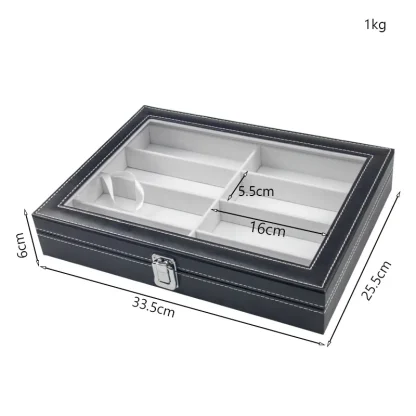 Clear Flip Lid Jewelry Box - Image 4