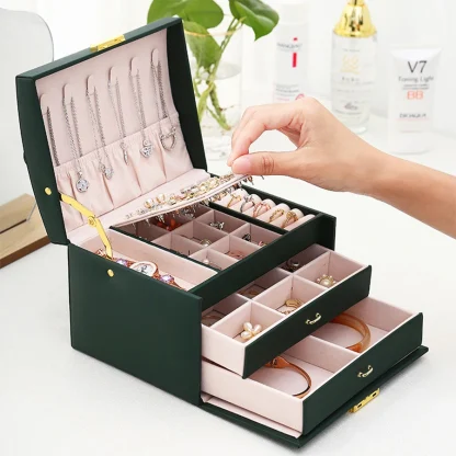 Handy Large Capacity Jewelry Box - Image 4